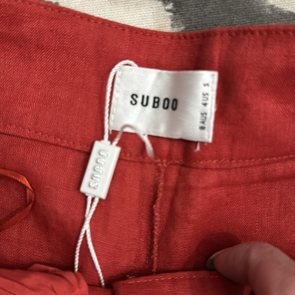 Suboo relaxed, wide leg pants 100% linen - Picture 4 of 7